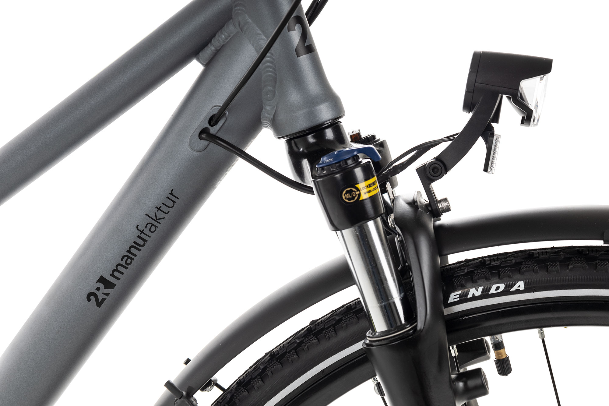 2R Manufaktur TRX21 Trapez 56 cm | matt grey | 28 Zoll