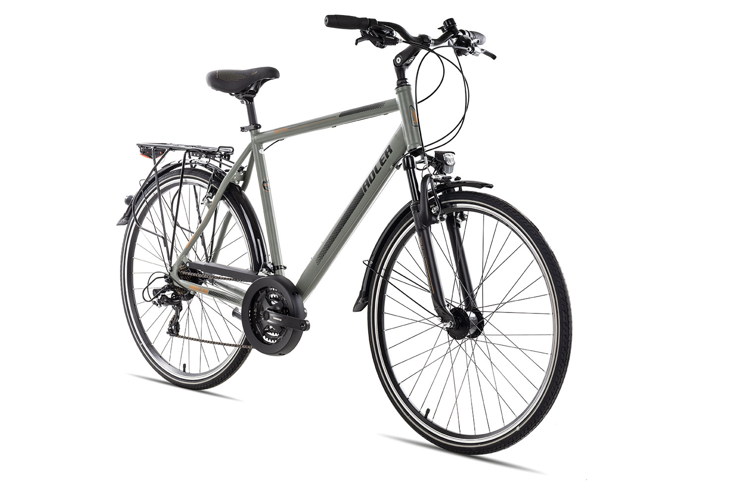 Adler Verona 53 cm | khakigrey black orange matt | 28 Zoll