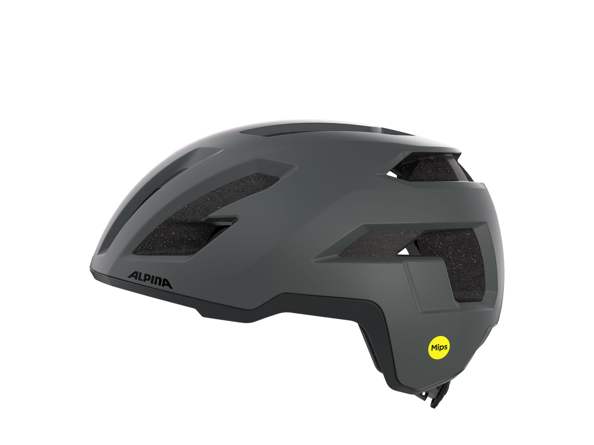 Alpina Taunus Gravel MIPS Helm 52-56 cm | midnight grey matt