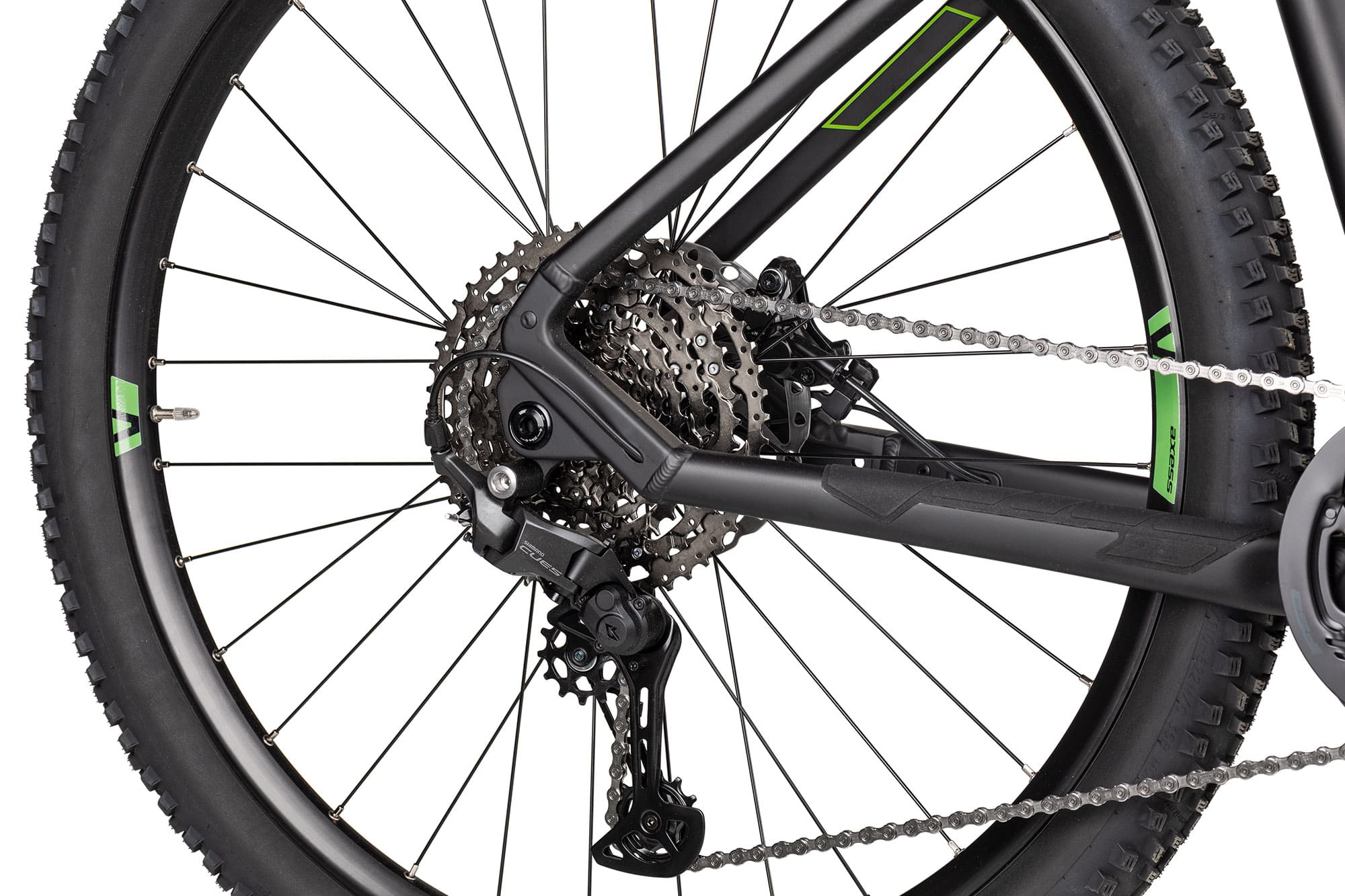 Axess Element 21 Zoll | black matt/darkrainbow/green