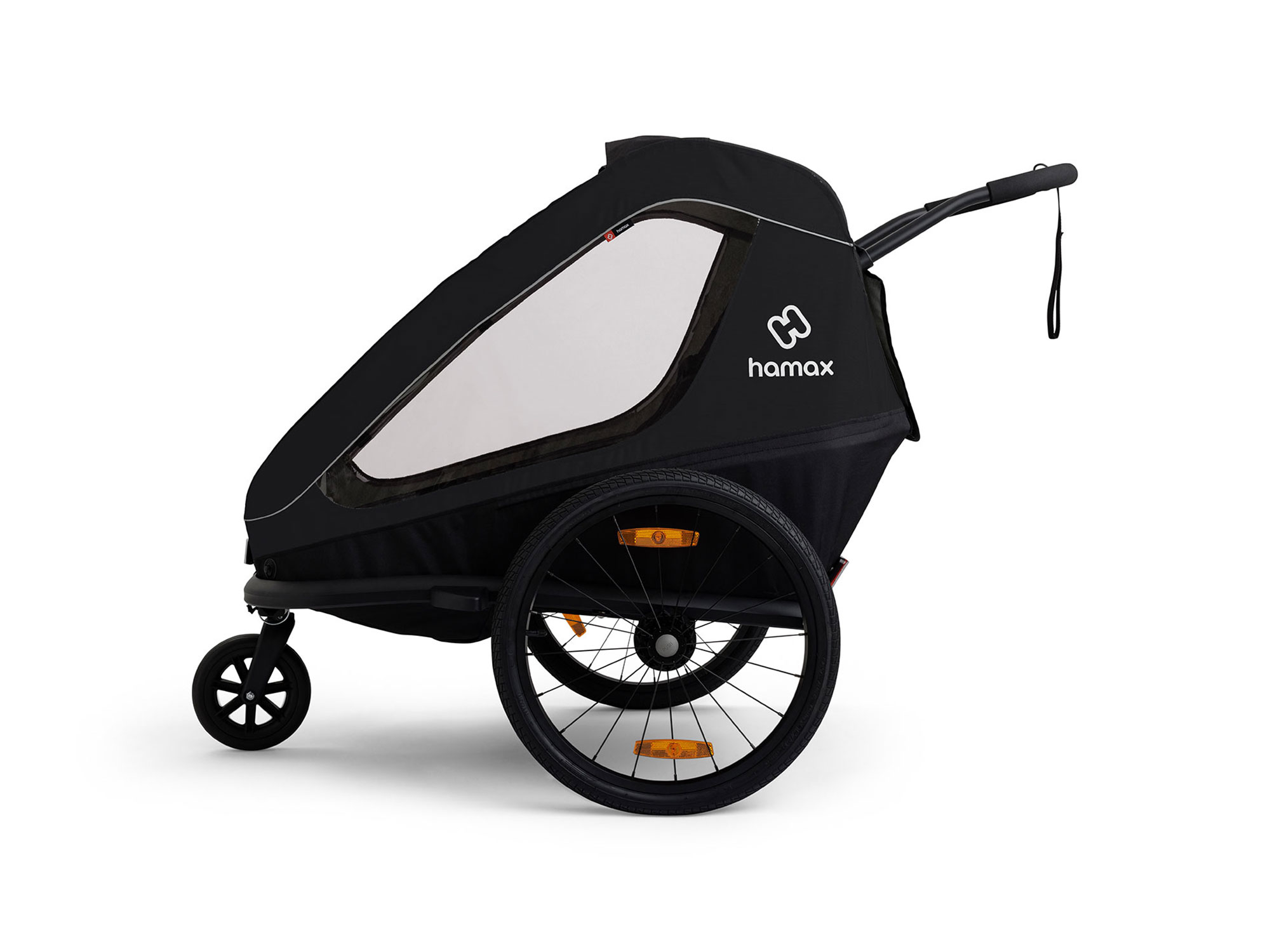 Hamax Traveller Kinderanhänger 2 Kinder | black