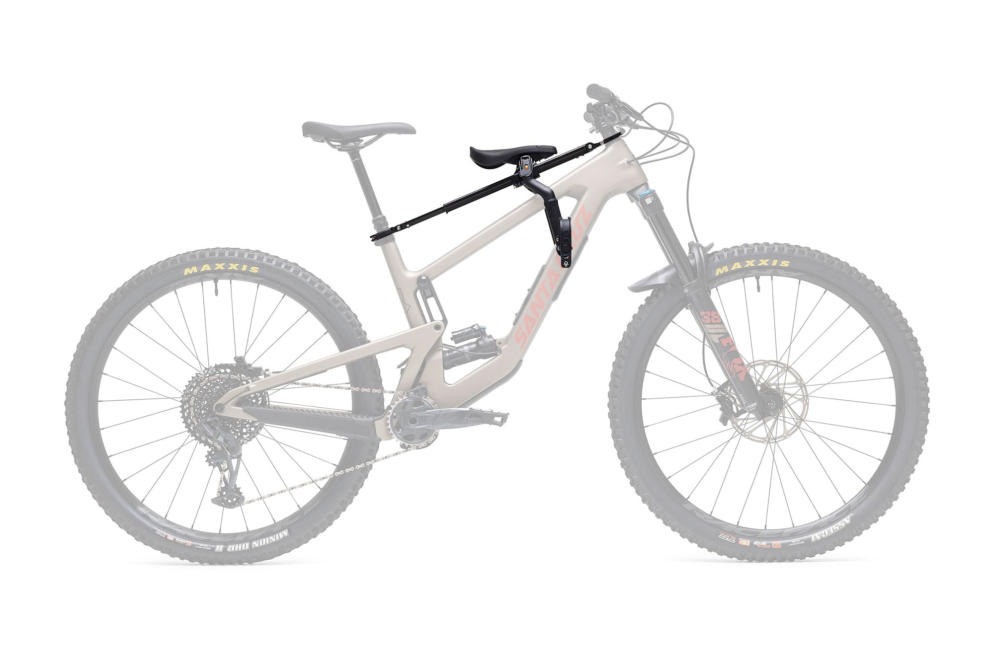 Kids Ride Shotgun Pro 2.0 MTB Front Kindersitz/Lenker schwarz