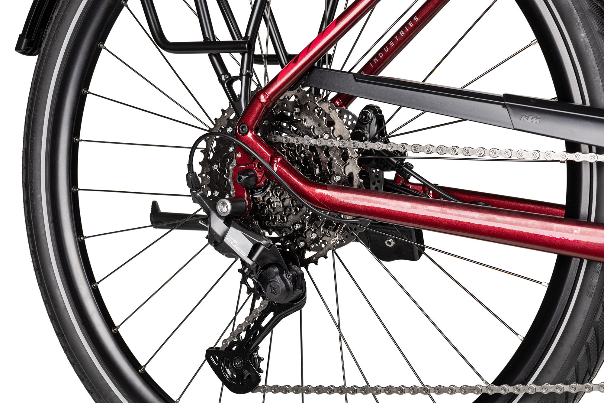 KTM Macina STYLE PRO Wave 2025 56 cm | darkred/berry grey