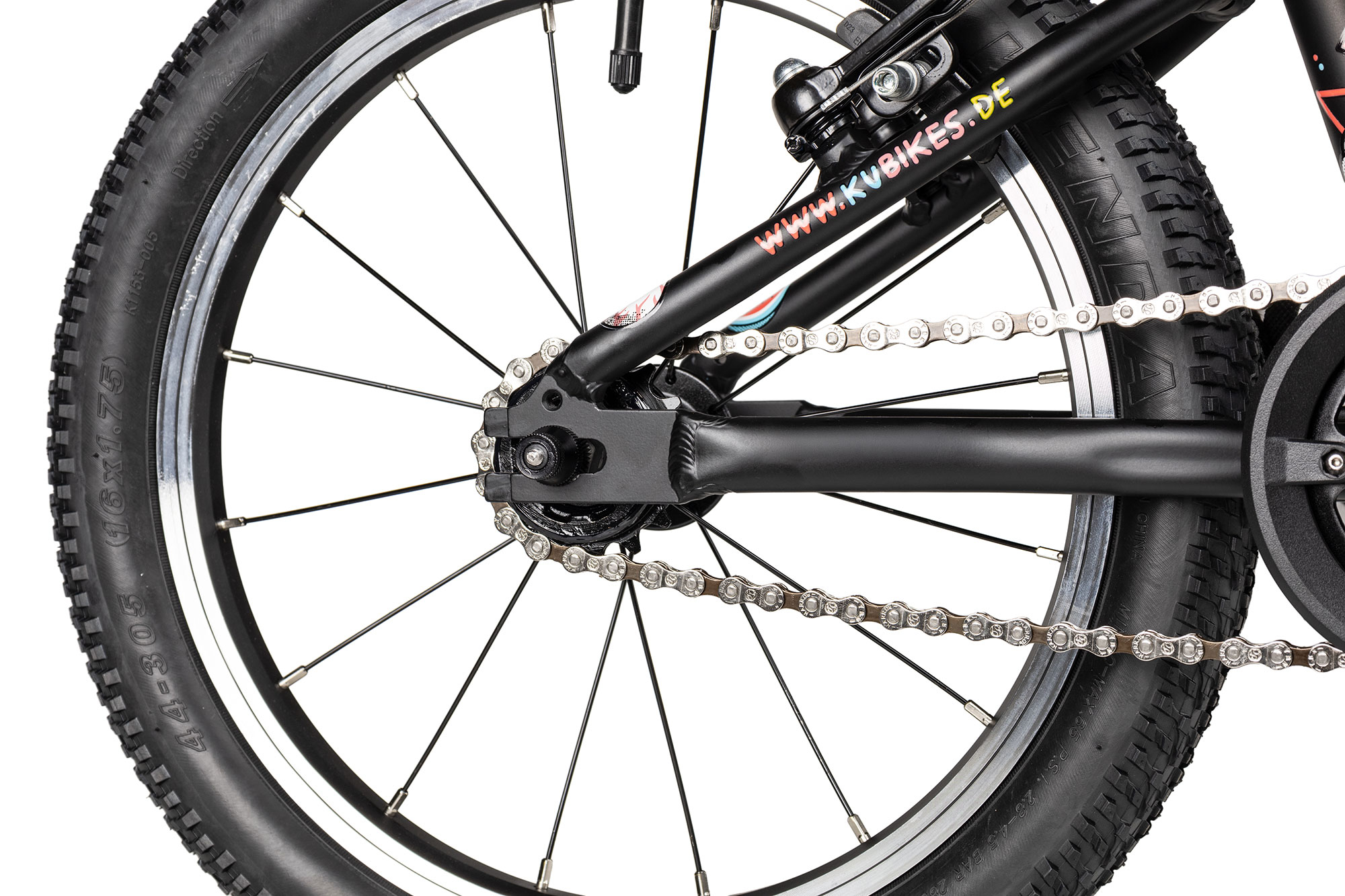 KUbikes 16L MTB 22 cm | schwarz/comic