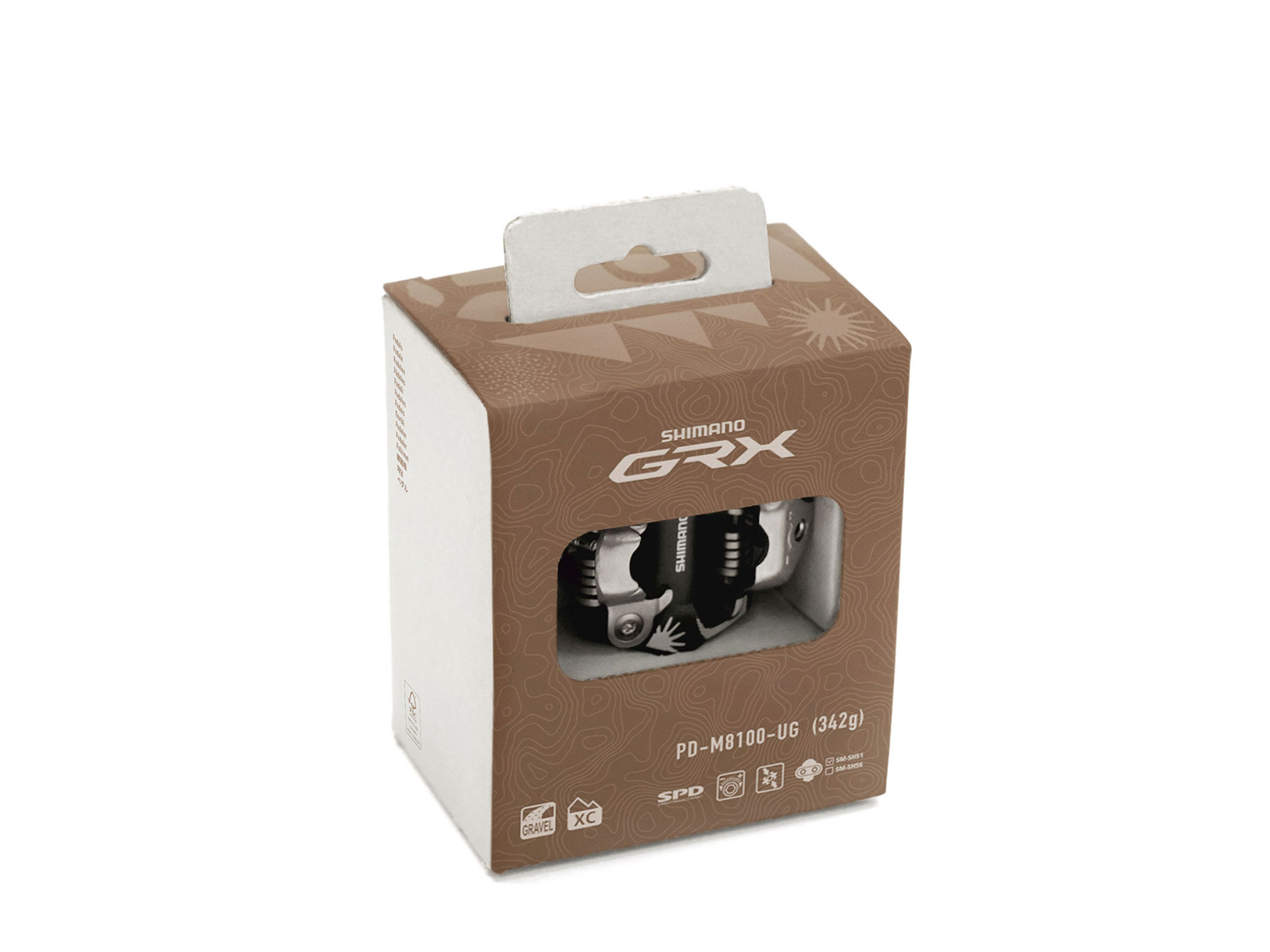 Shimano GRX PD-M8100 SPD Gravel Pedale schwarz
