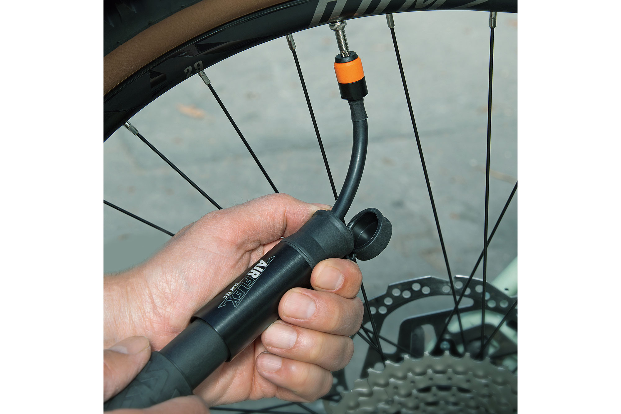SKS Airflex Explorer Clik Tec Fahrradpumpe schwarz