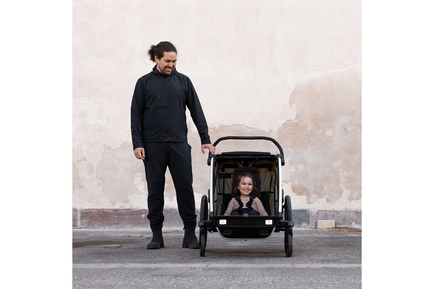 Thule Chariot Cross 2 Kinderanhänger faded khaki | 2 Kinder