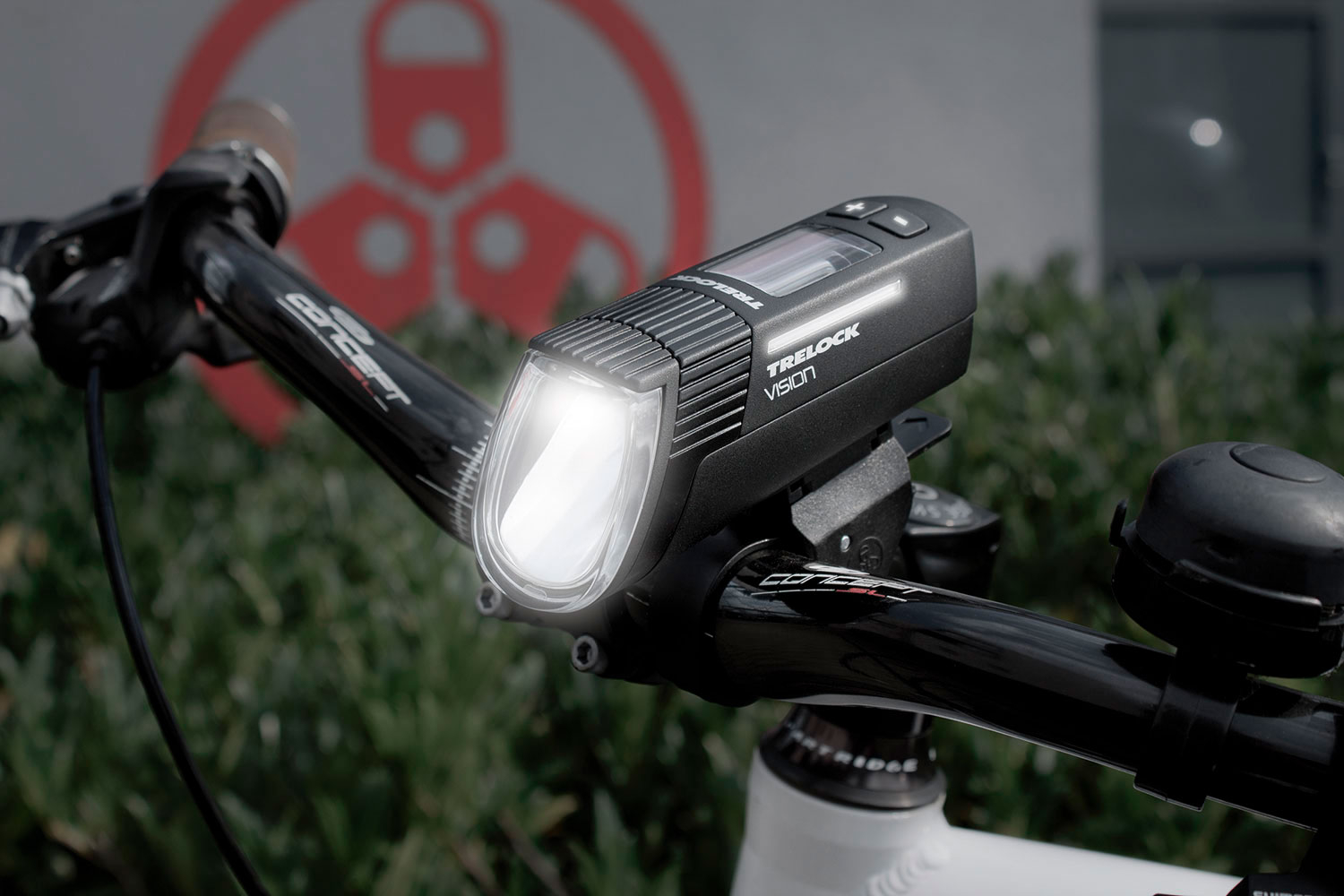 Trelock LS760 I-GO Visionl+LS720 Reego Set 100 Lux Lichtset schwarz