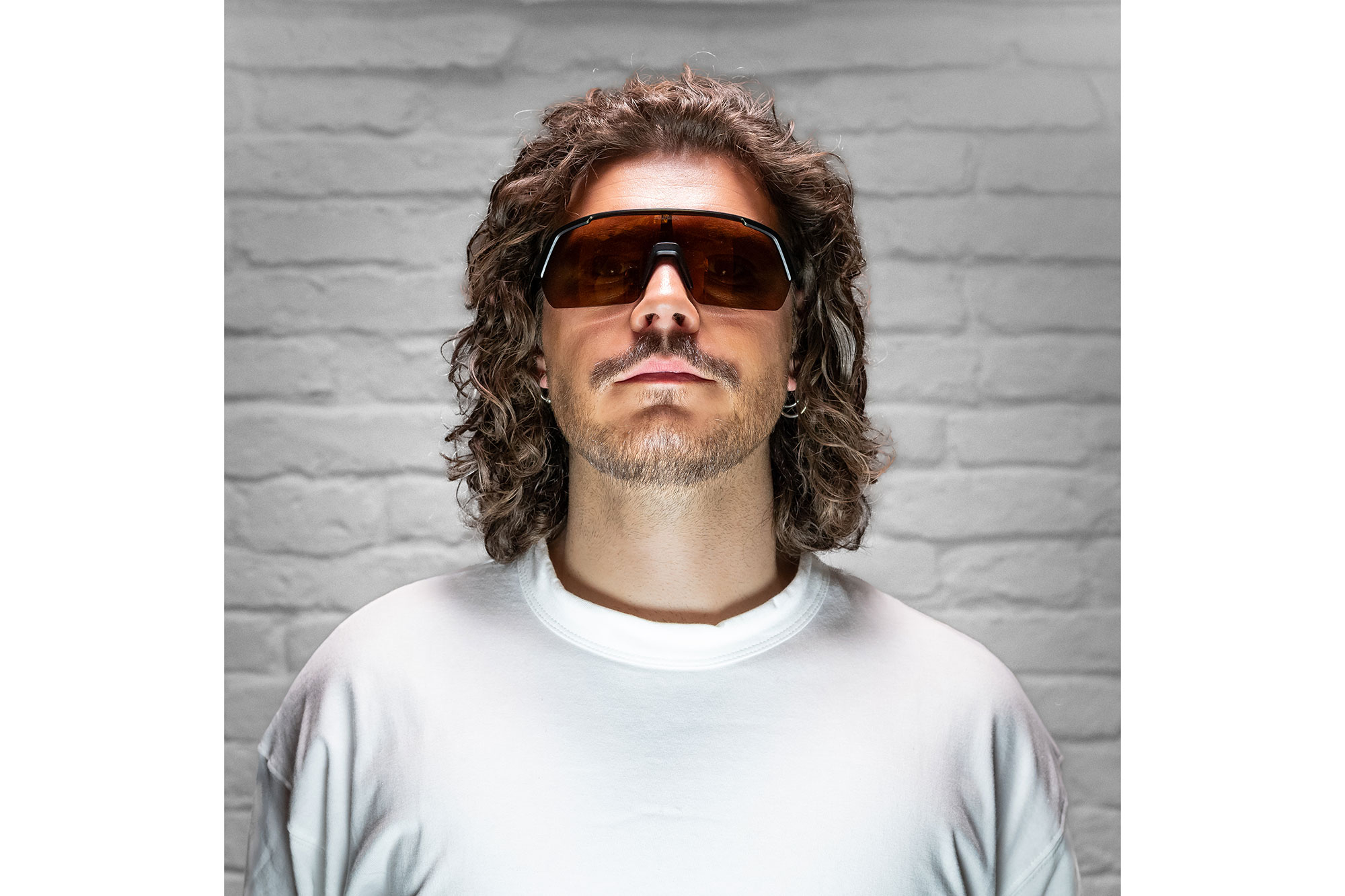 Alpina Turbo Radbrille black matt gold mirror
