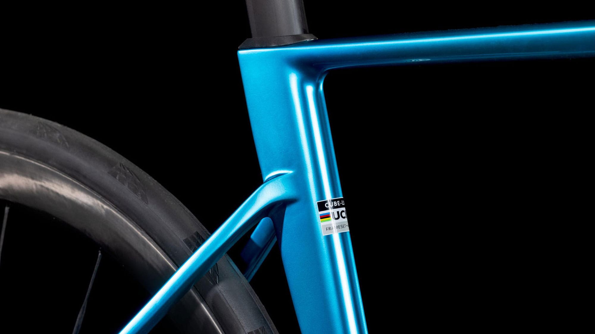 Cube Litening AIR C:68X SLX 2025 60 cm | chromeblue´n´carbon