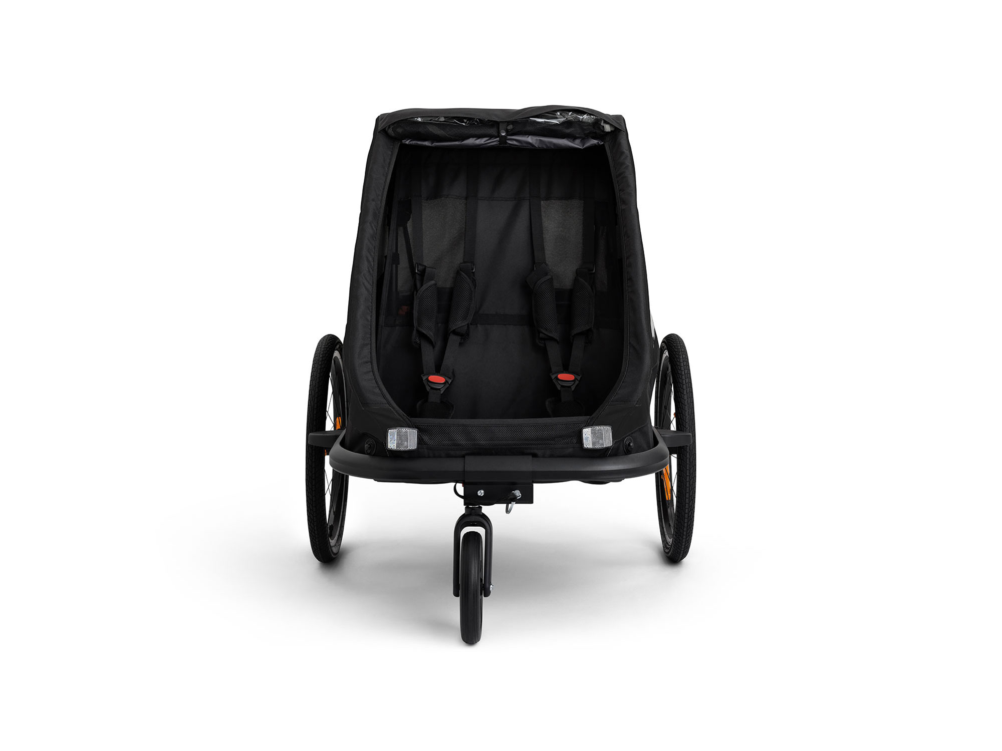 Hamax Traveller Kinderanhänger 2 Kinder | black