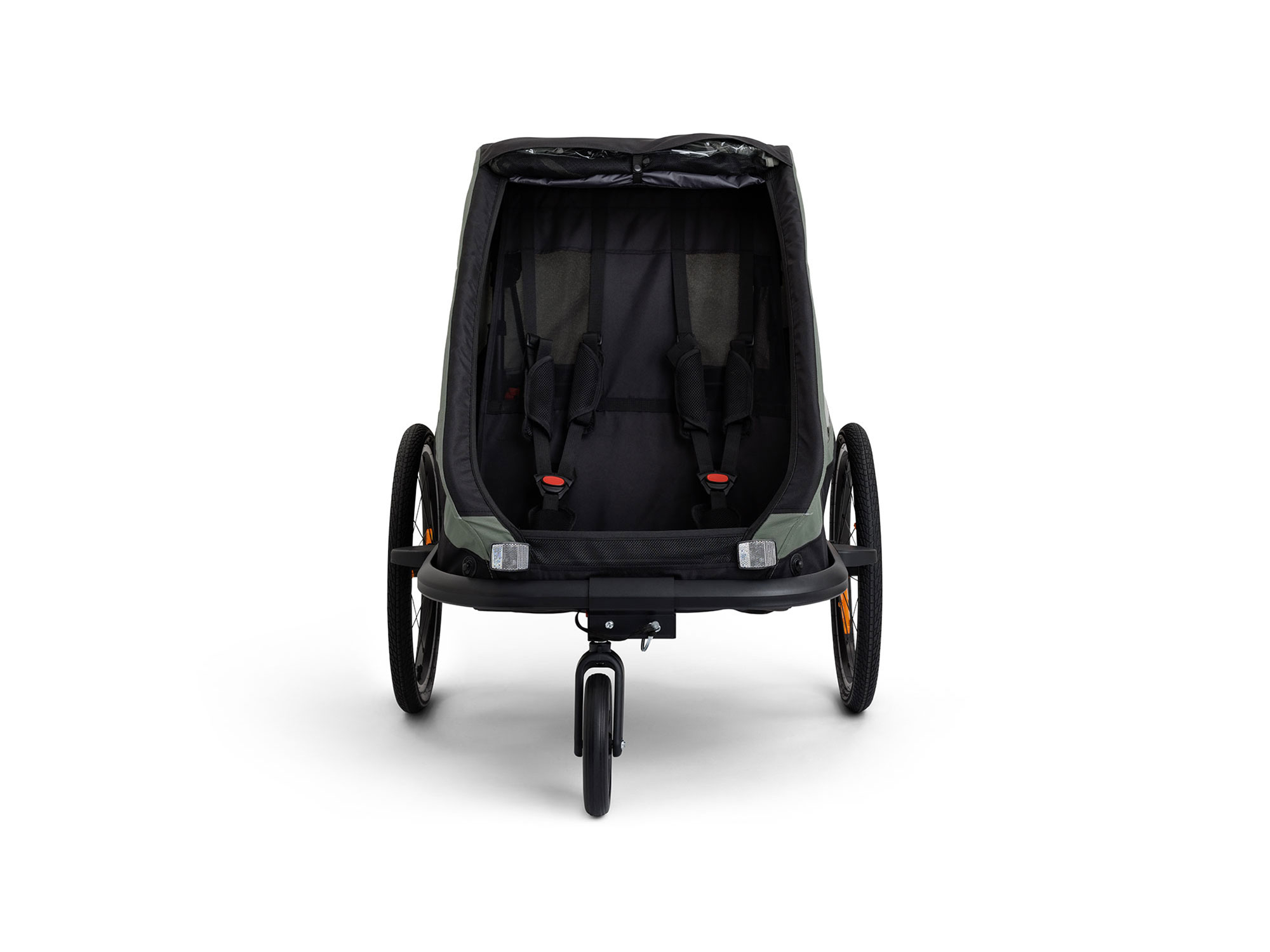 Hamax Traveller Kinderanhänger 2 Kinder | khaki