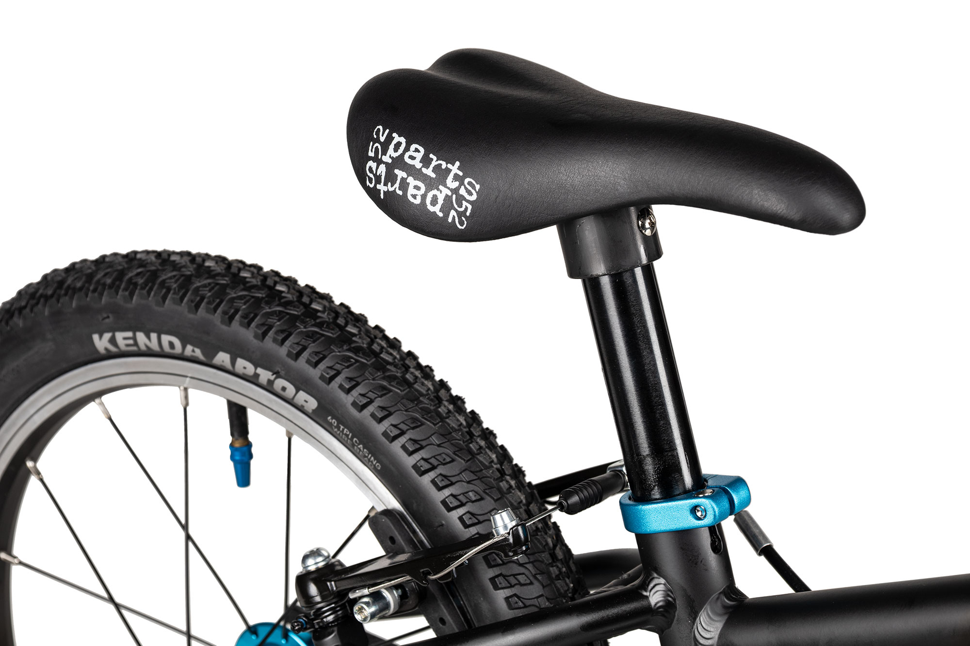 KUbikes 16S MTB 18 cm | schwarz/laser blue