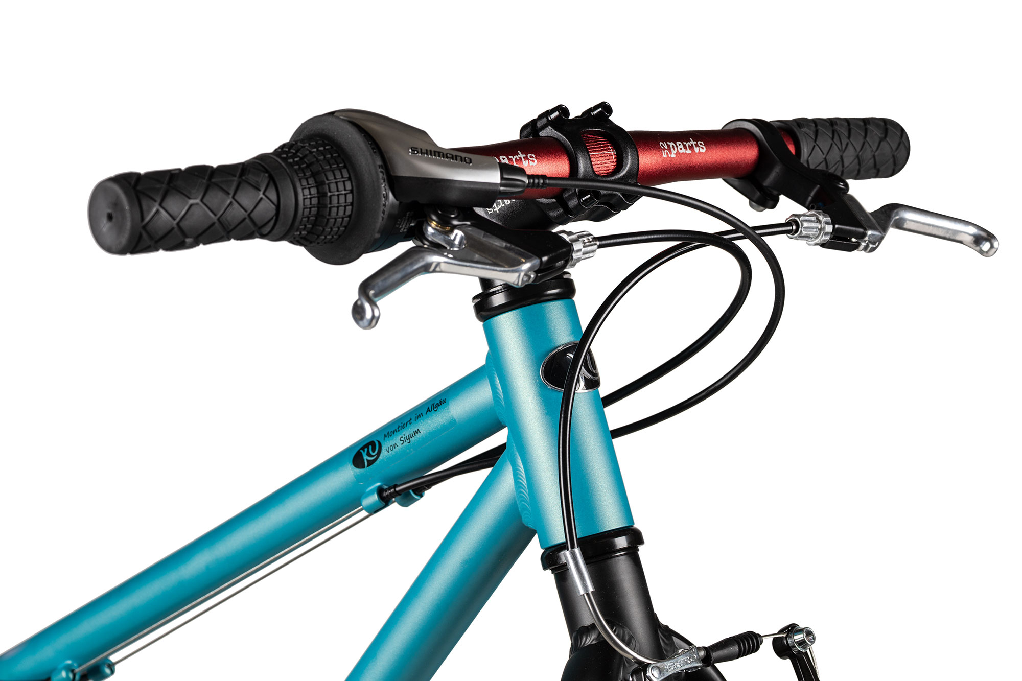 KUbikes 20 MTB 26 cm | türkis glitter/laser red