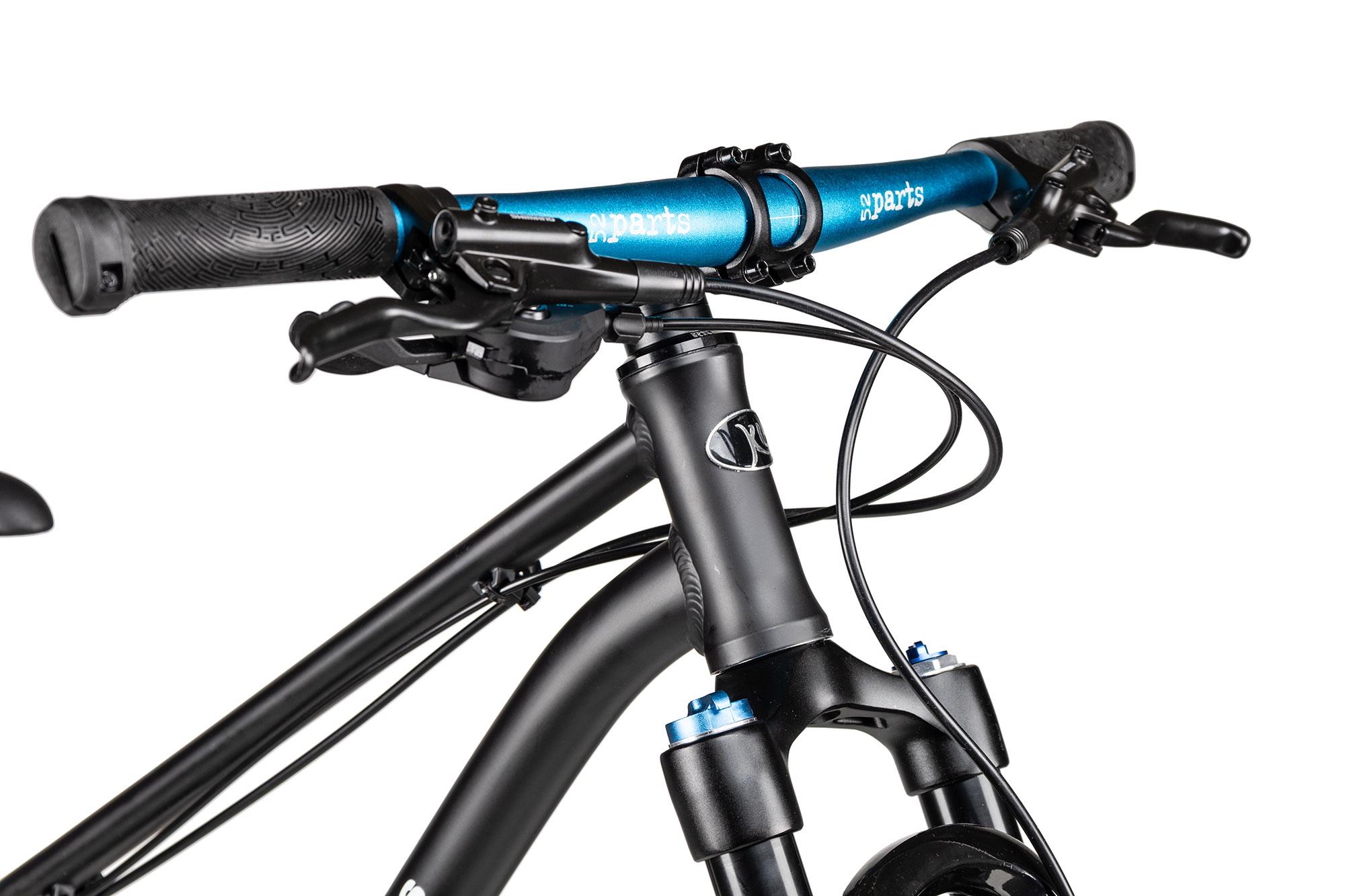 KUbikes 24 MTB DISC 29 cm | schwarz/laser blue