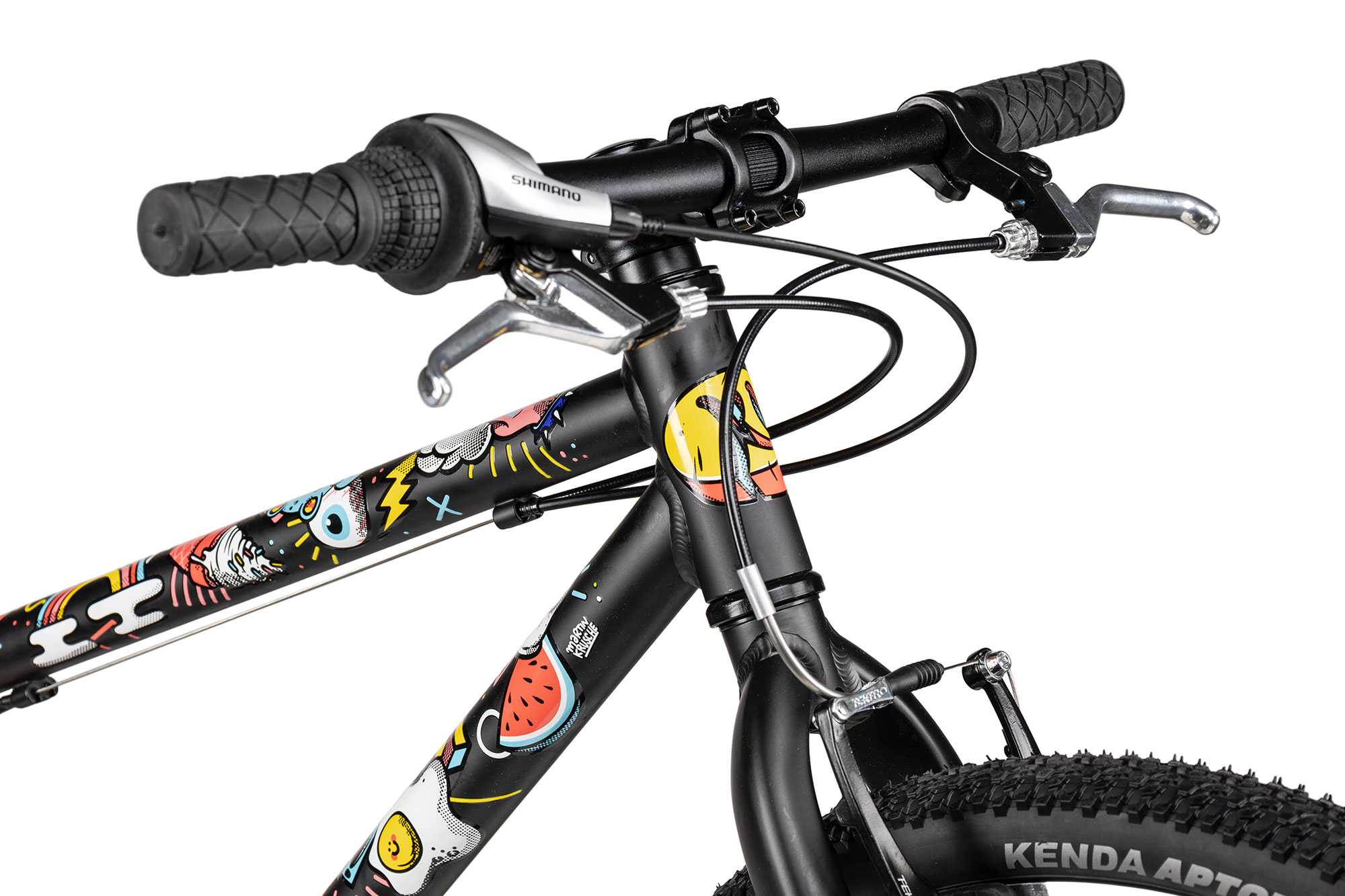 KUbikes 24 MTB 33 cm | schwarz/comic