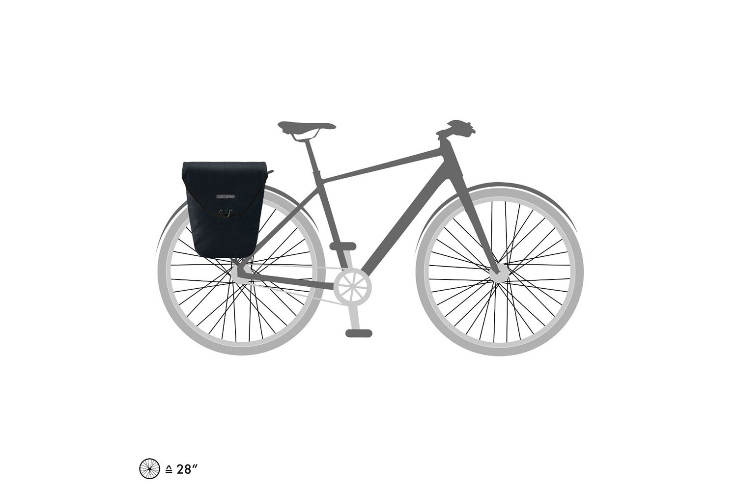 Ortlieb Velo Shopper Tasche 18 Liter | ebony