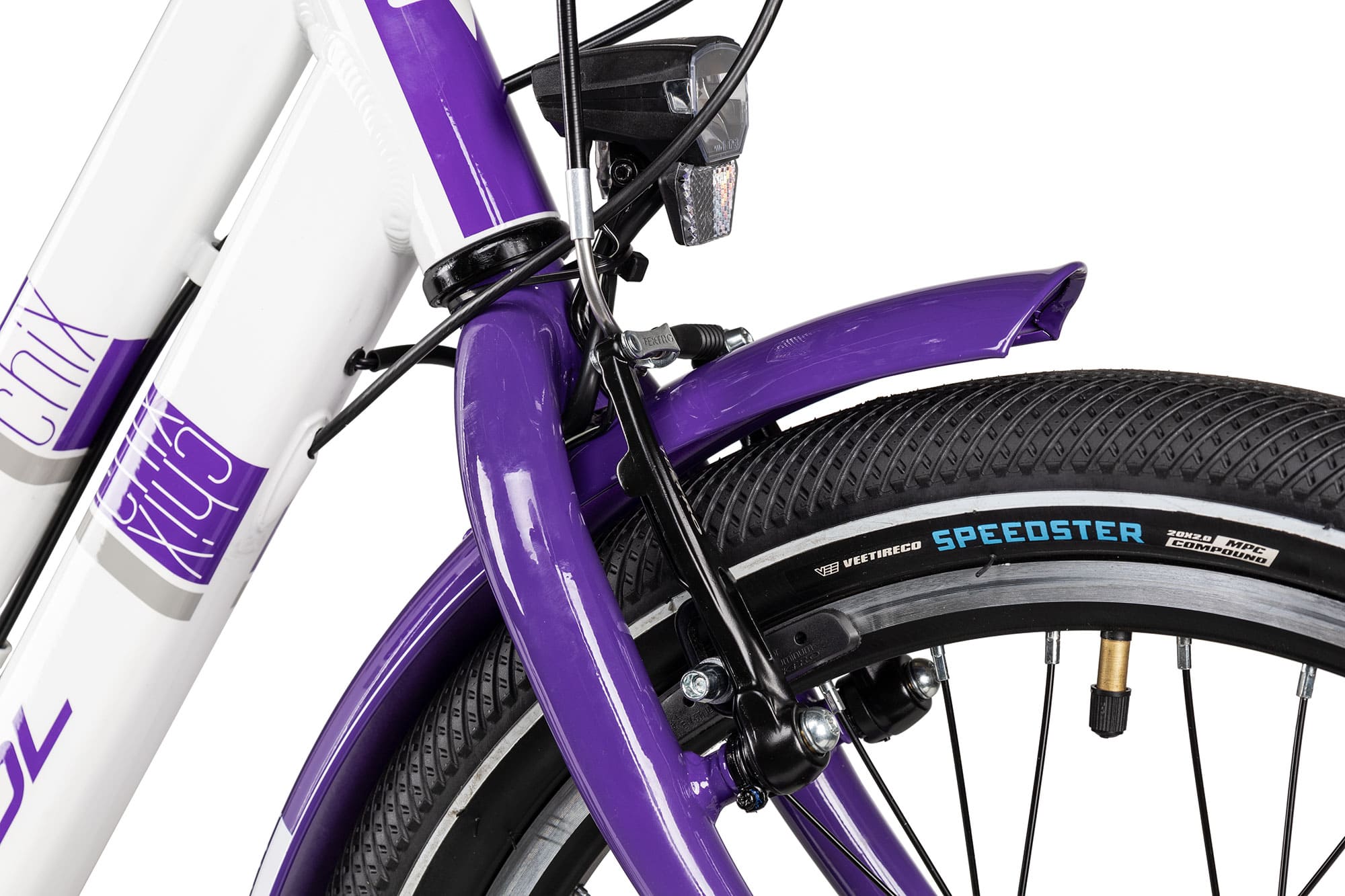 SCool chiX twin alloy 20-7 28 cm | white/violet | 20 Zoll