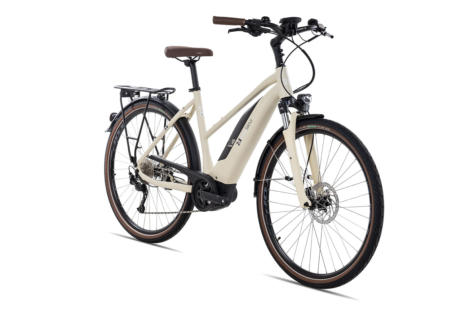 2R Manufaktur ELO 9 Trapez 56 cm | creme matt/white/grey | 28 Zoll