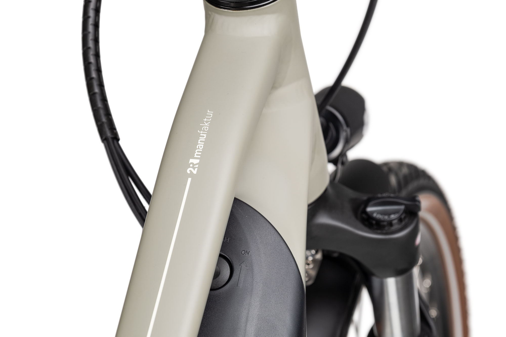 2R Manufaktur ELO 9 Trapez 46 cm | moosgrau matt/perlweiß