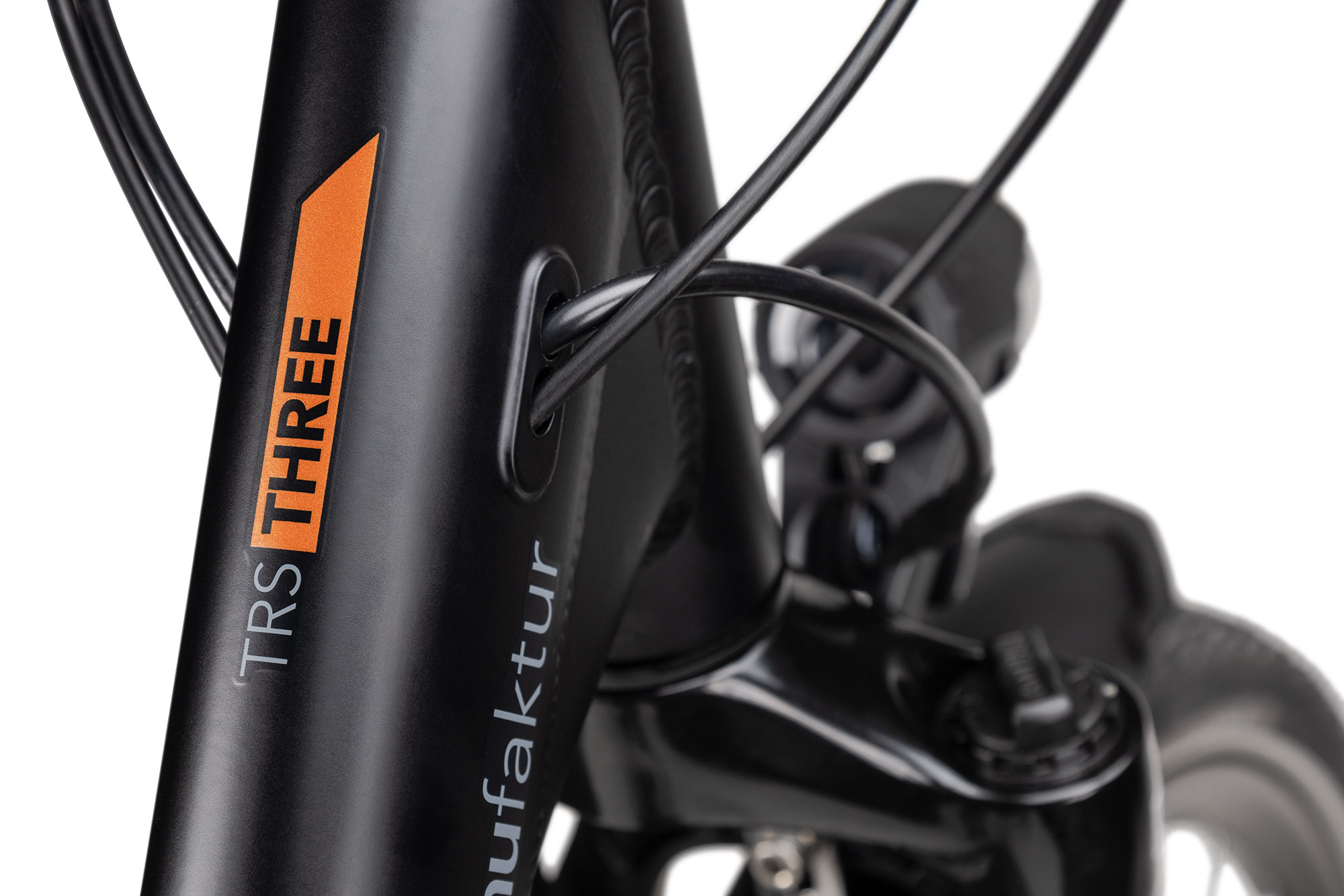 2R Manufaktur TRS THREE Wave  56 cm | black matt/orange matt