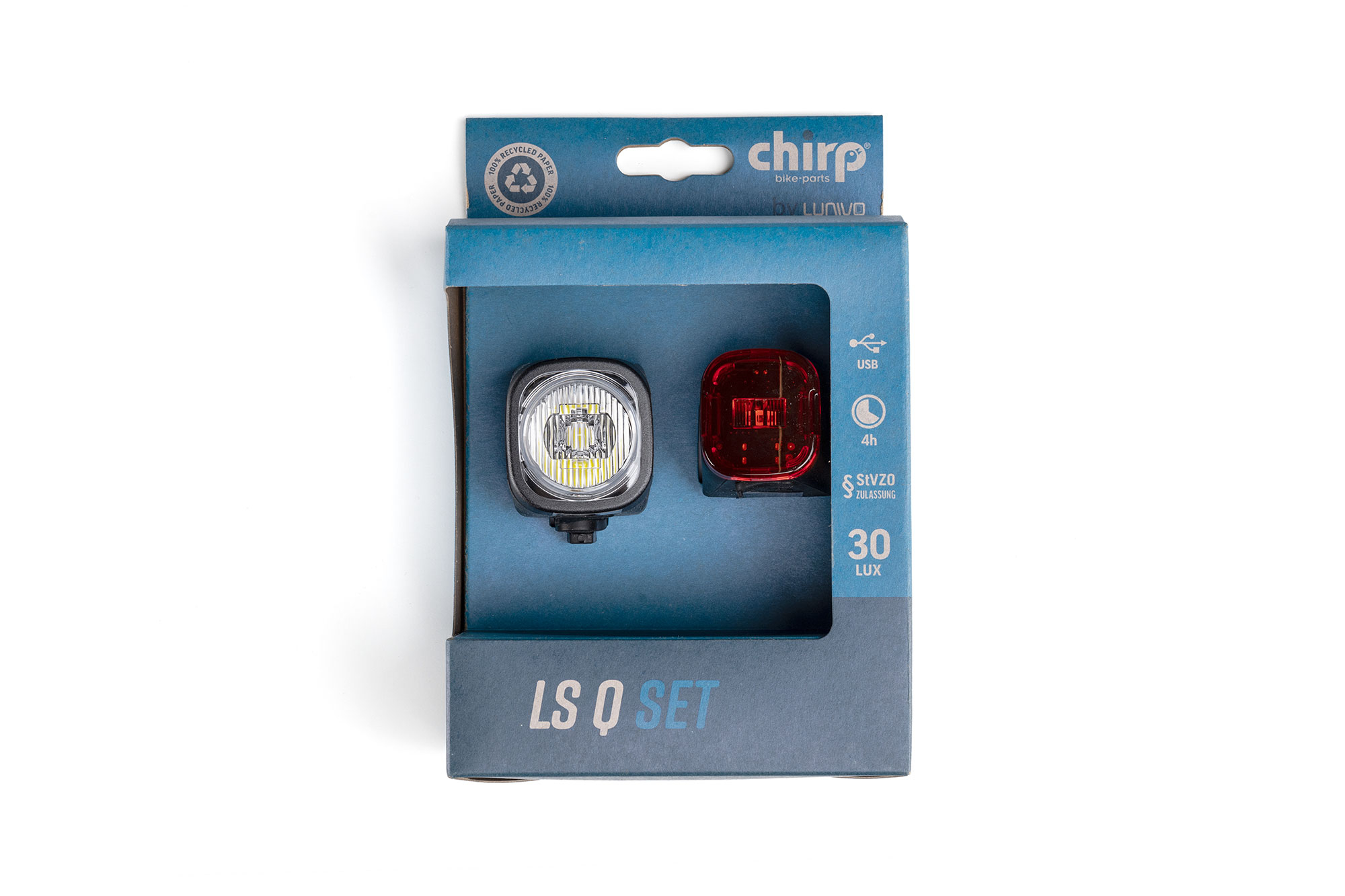 Chirp LS Q Lichtset 30 Lux schwarz