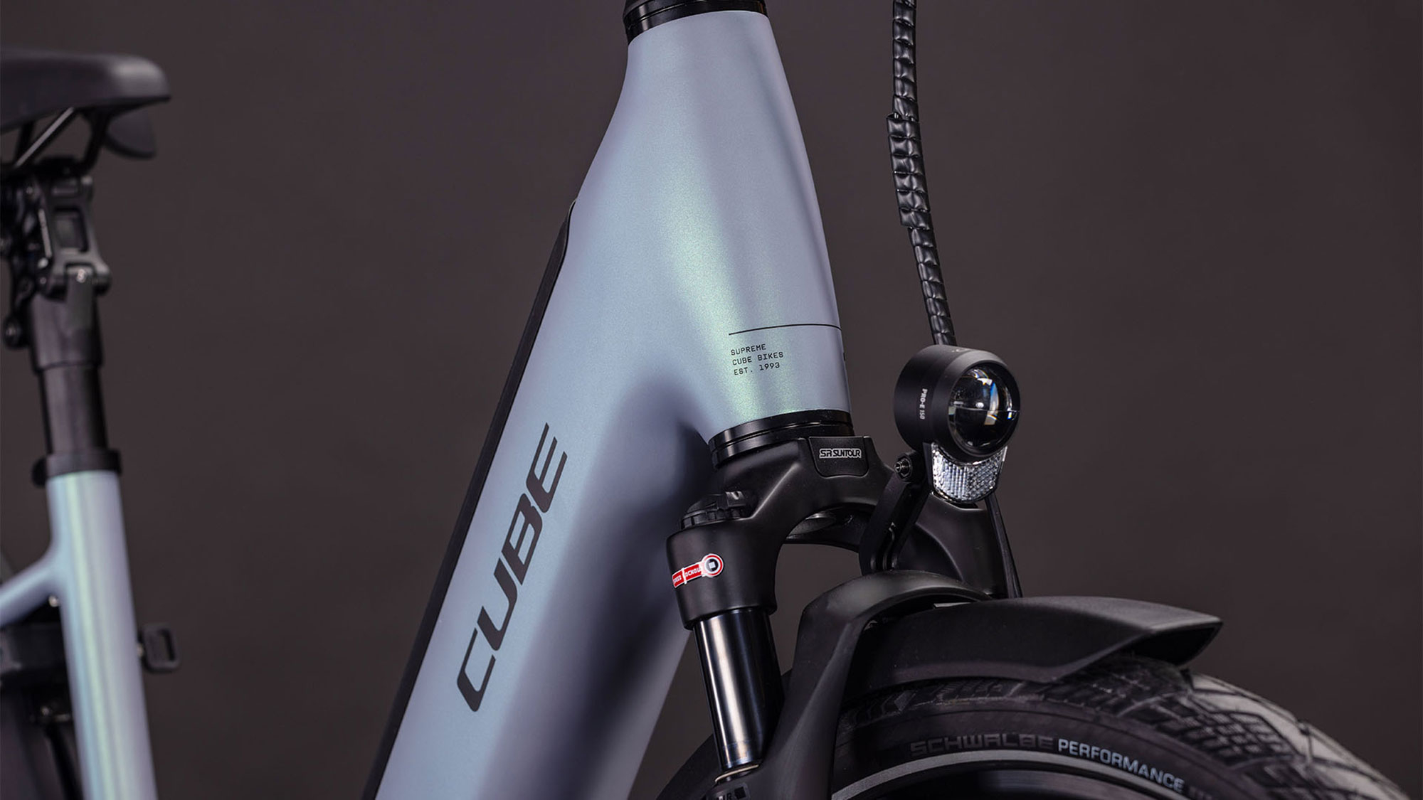 Cube Supreme Hybrid Deluxe SLX 600 Wave 2026 46 cm | seagrey´n´black