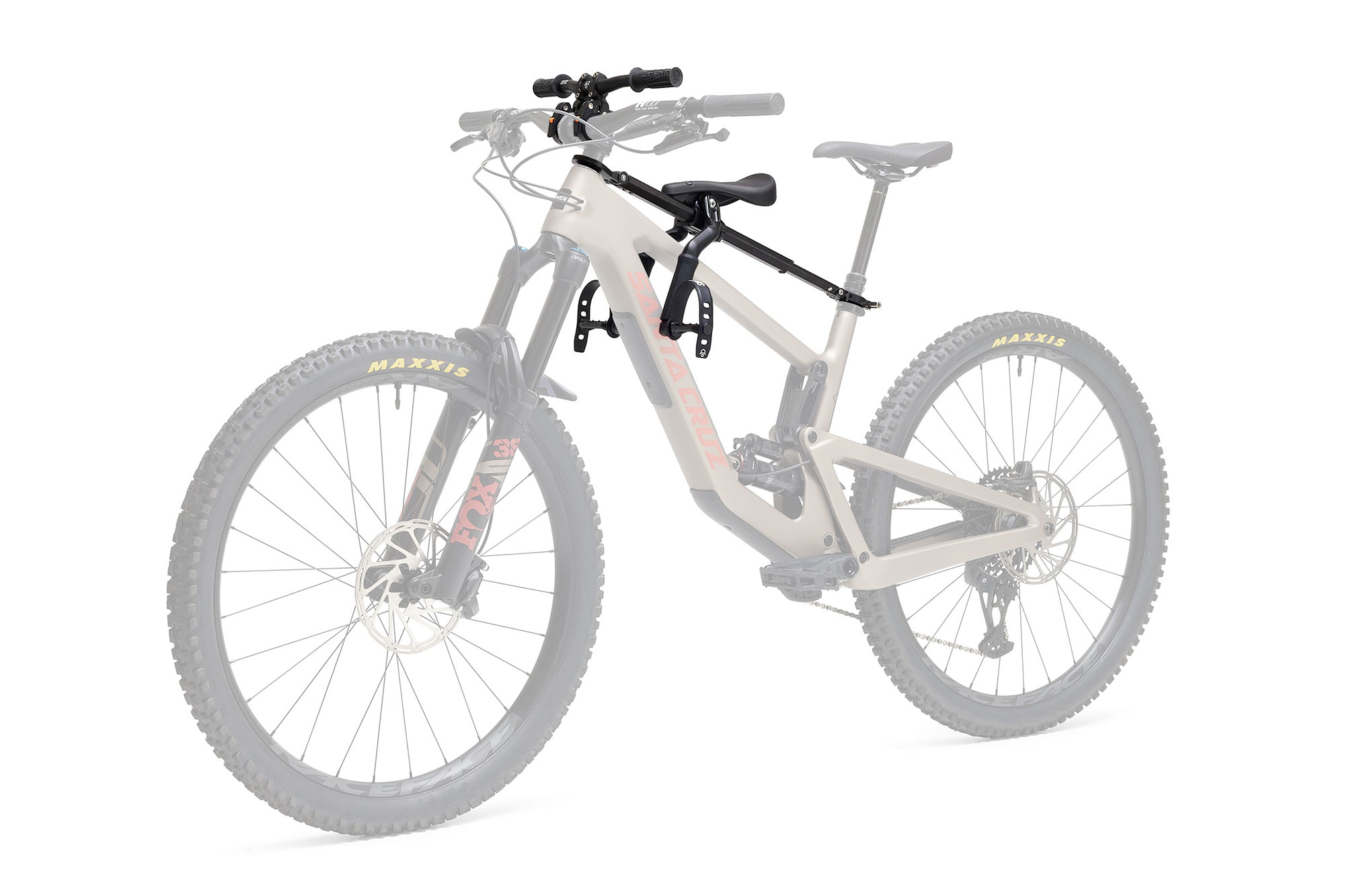 Kids Ride Shotgun Pro 2.0 MTB Front Kindersitz/Lenker schwarz