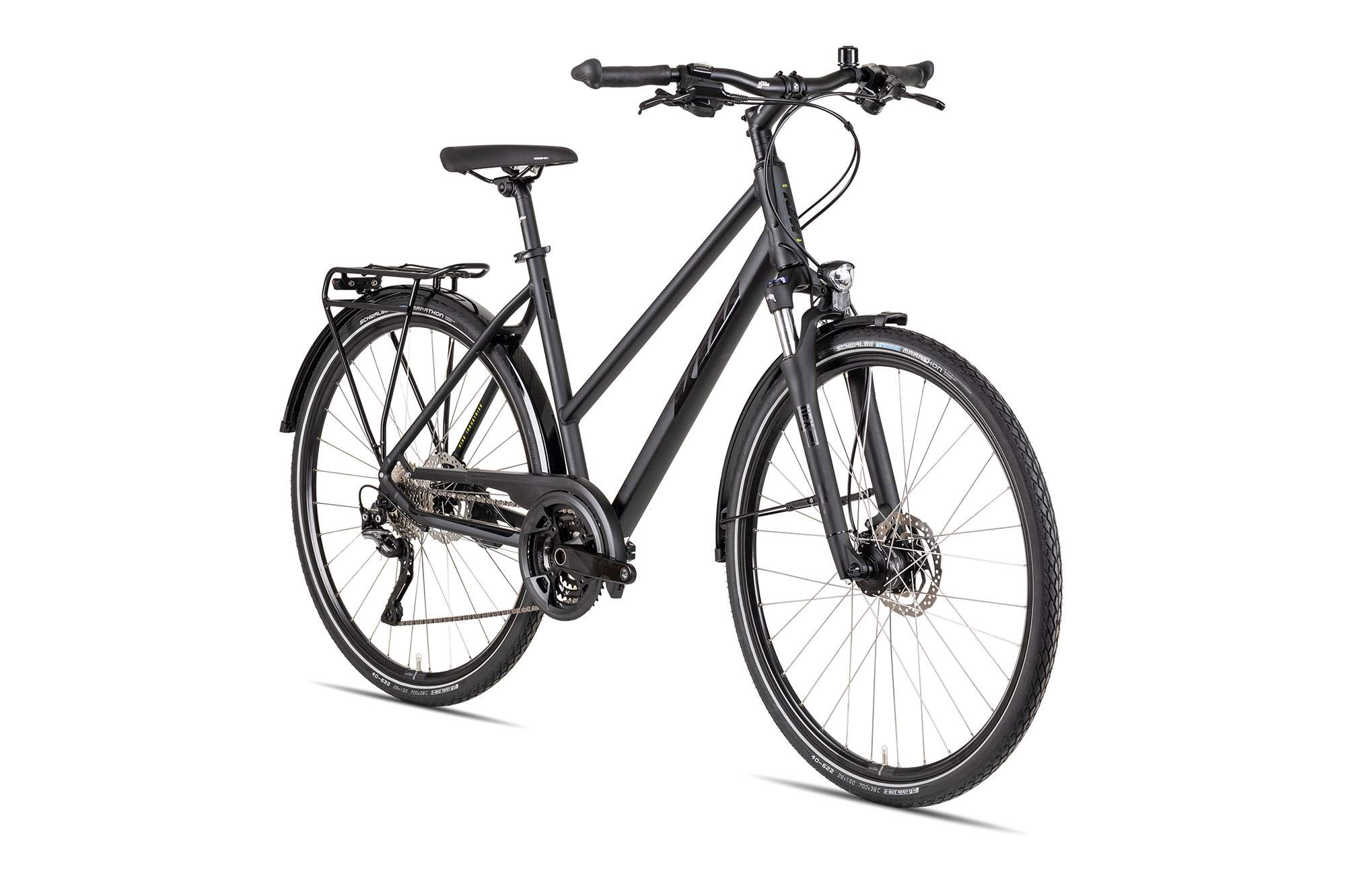 KTM VALENCIA STREET Trapez 46 cm | metallic black matt/black lime