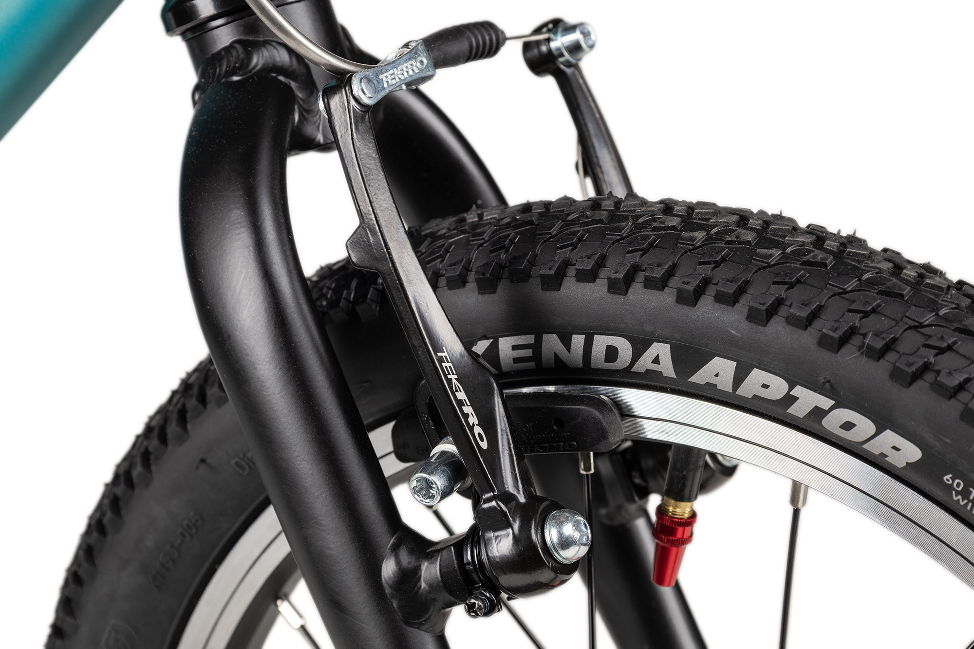 KUbikes 16L MTB 22 cm | türkis glitter/laser red