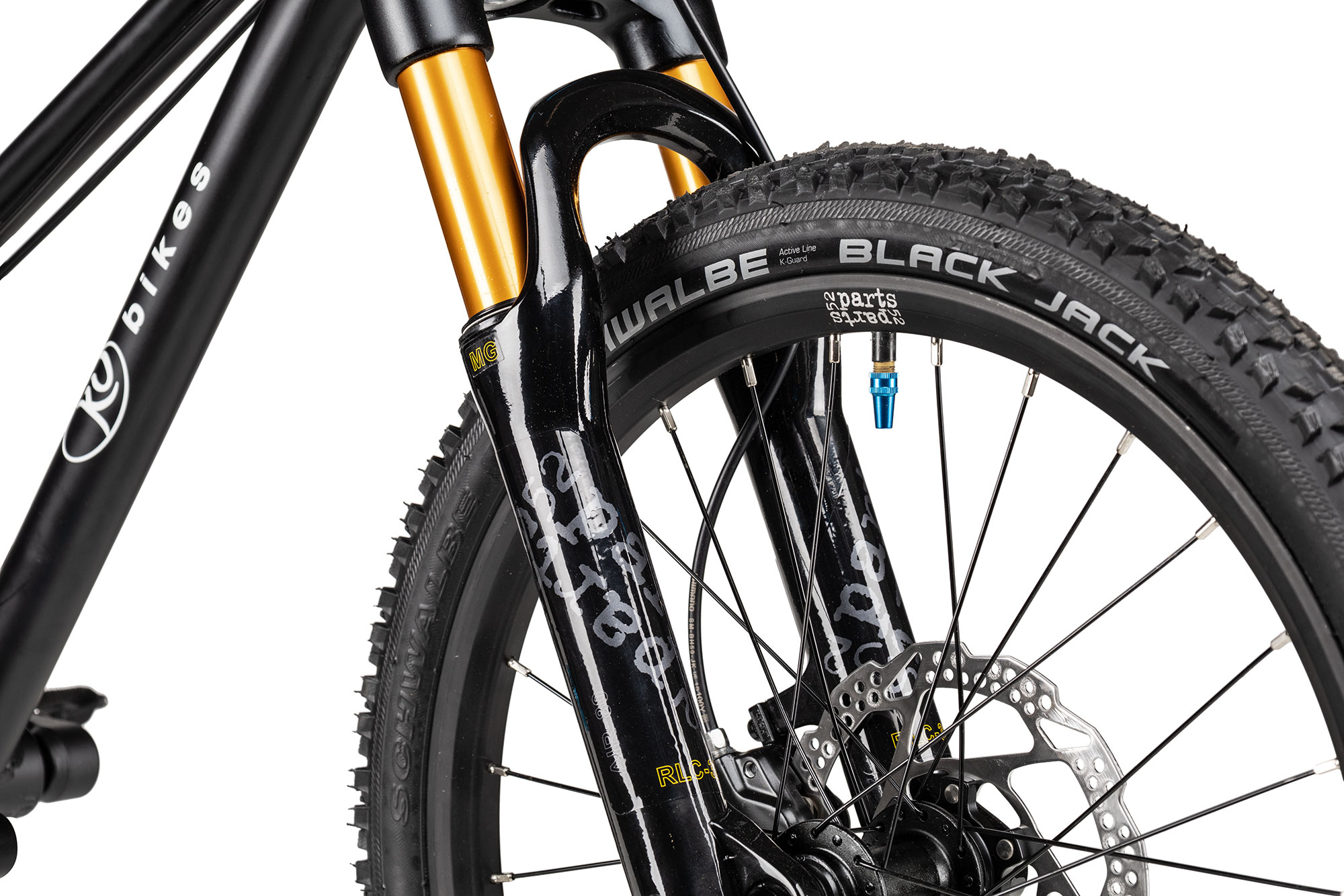 KUbikes 20 MTB Disc S | schwarz/laser blue