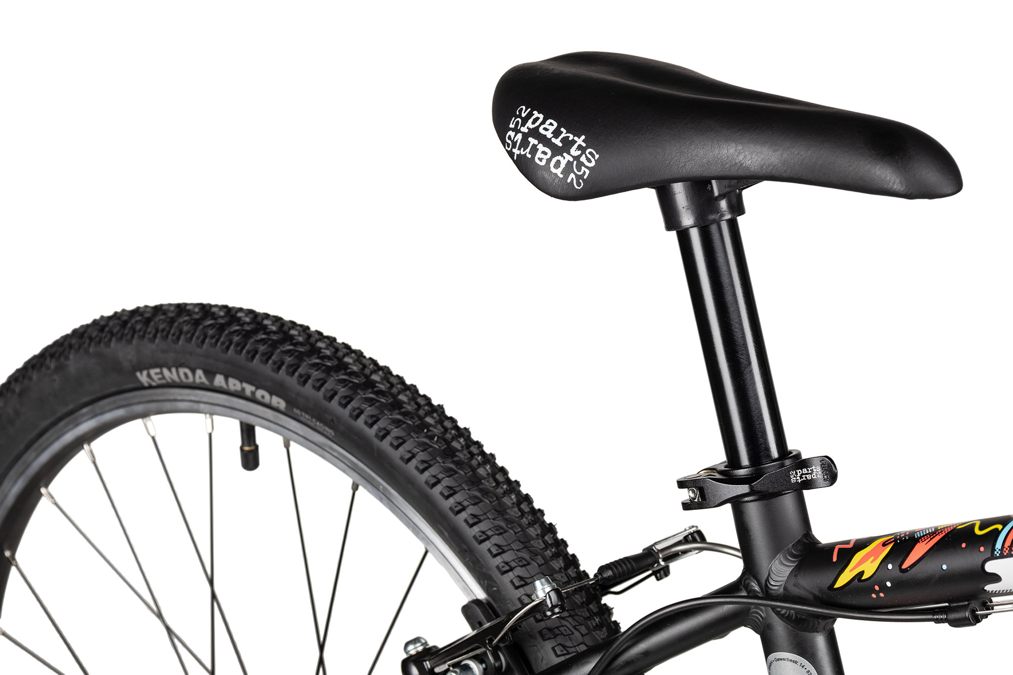 KUbikes 24 MTB 33 cm | schwarz/comic
