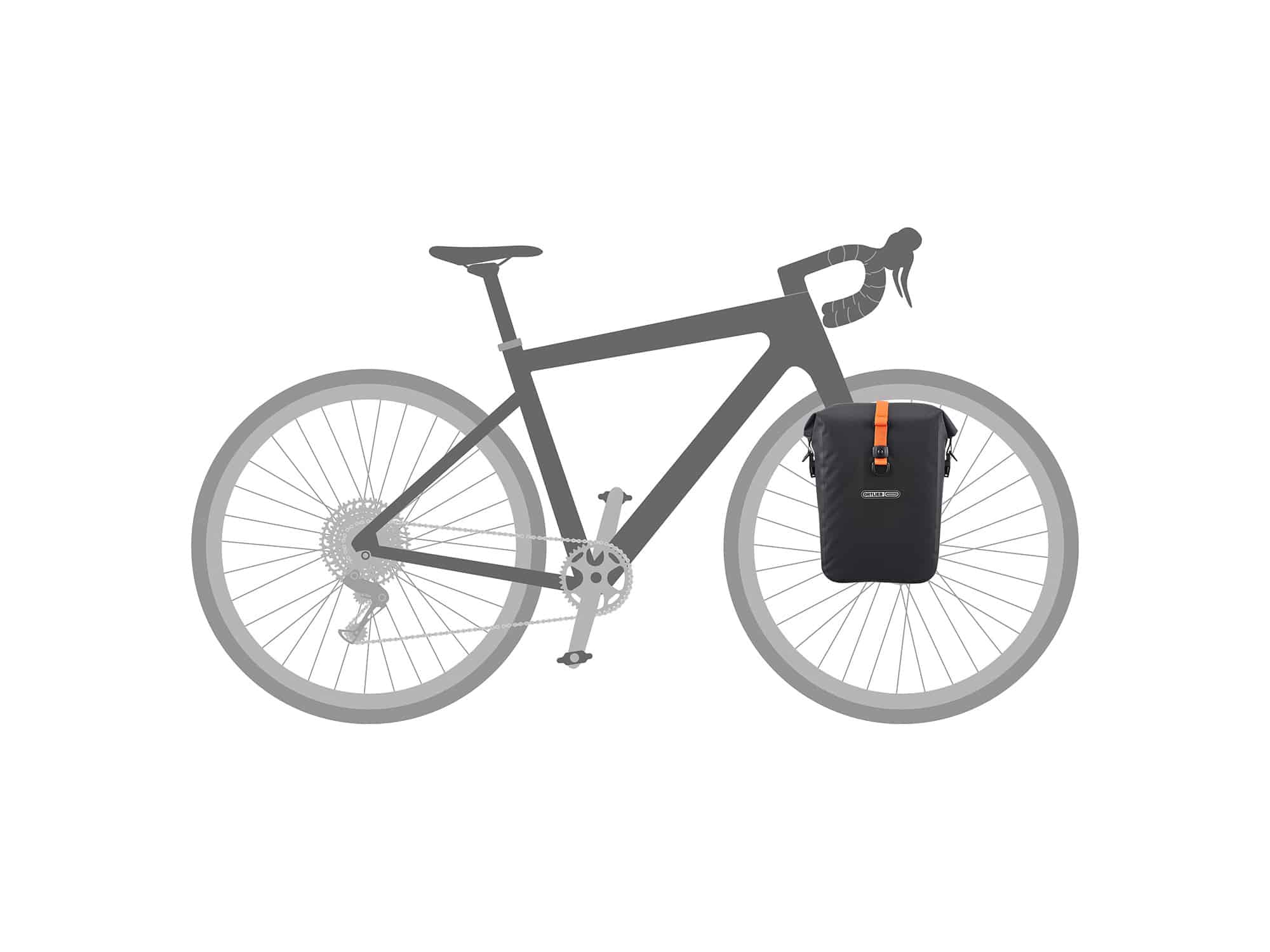 Ortlieb Gravel-Pack Einzeltasche 14,5 Liter | black matt