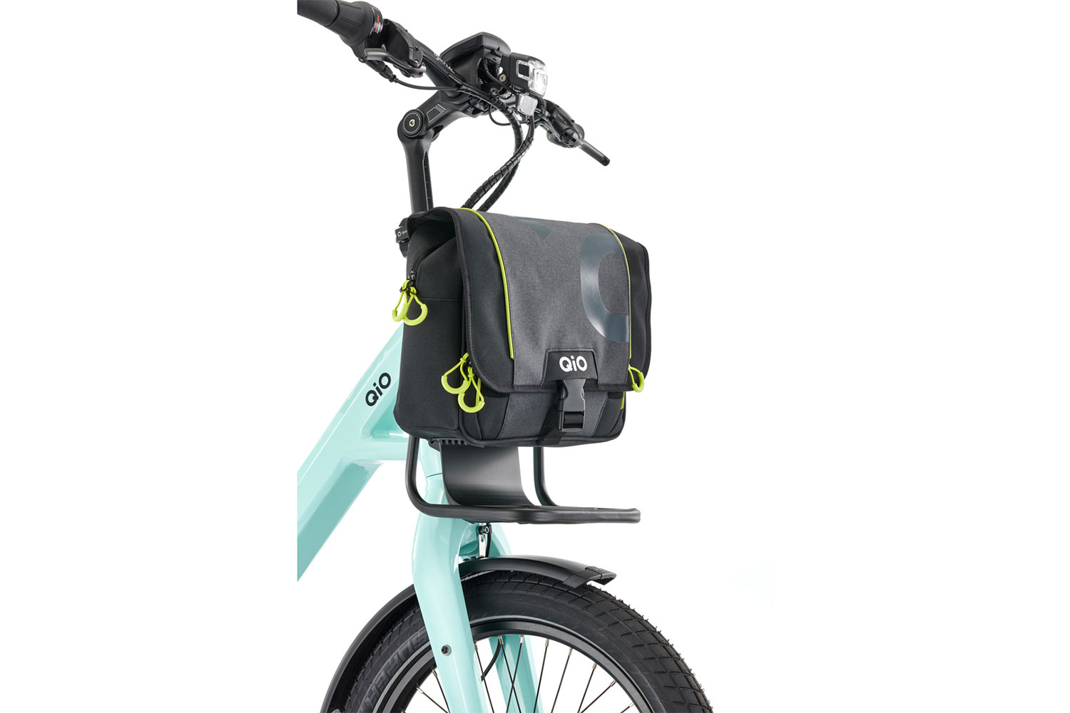 QIO Mattis Fronttasche KlickFix 8 Liter | schwarz anthrazit