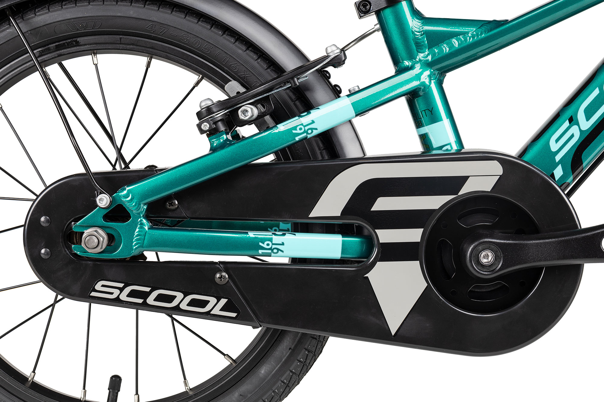 SCool XXlite EVO 16-1 22 cm | green metallic/aqua matt | 16 Zoll