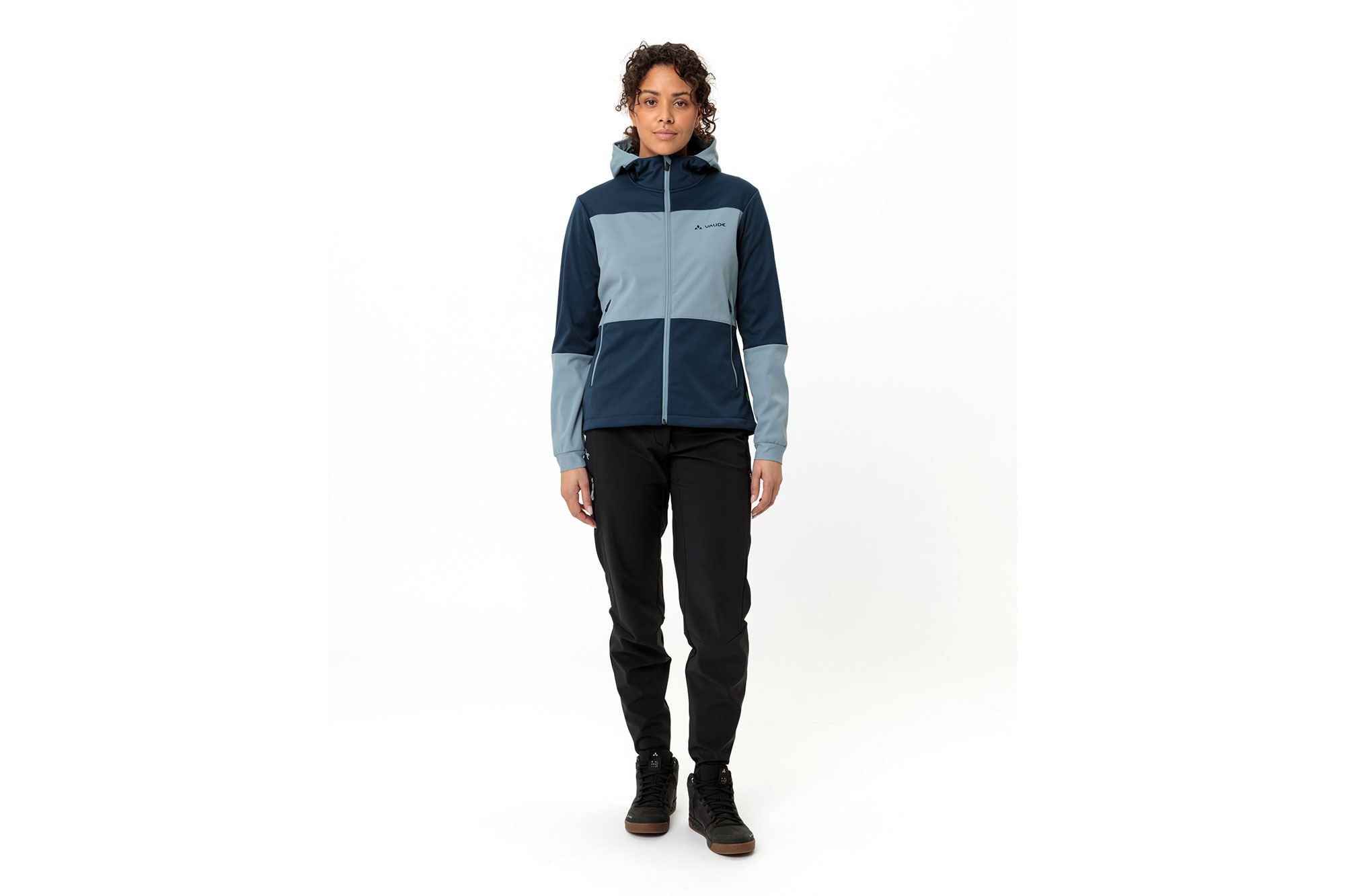 Vaude Qimsa Hooded Softshell Jacket WMS 36 | dark sea