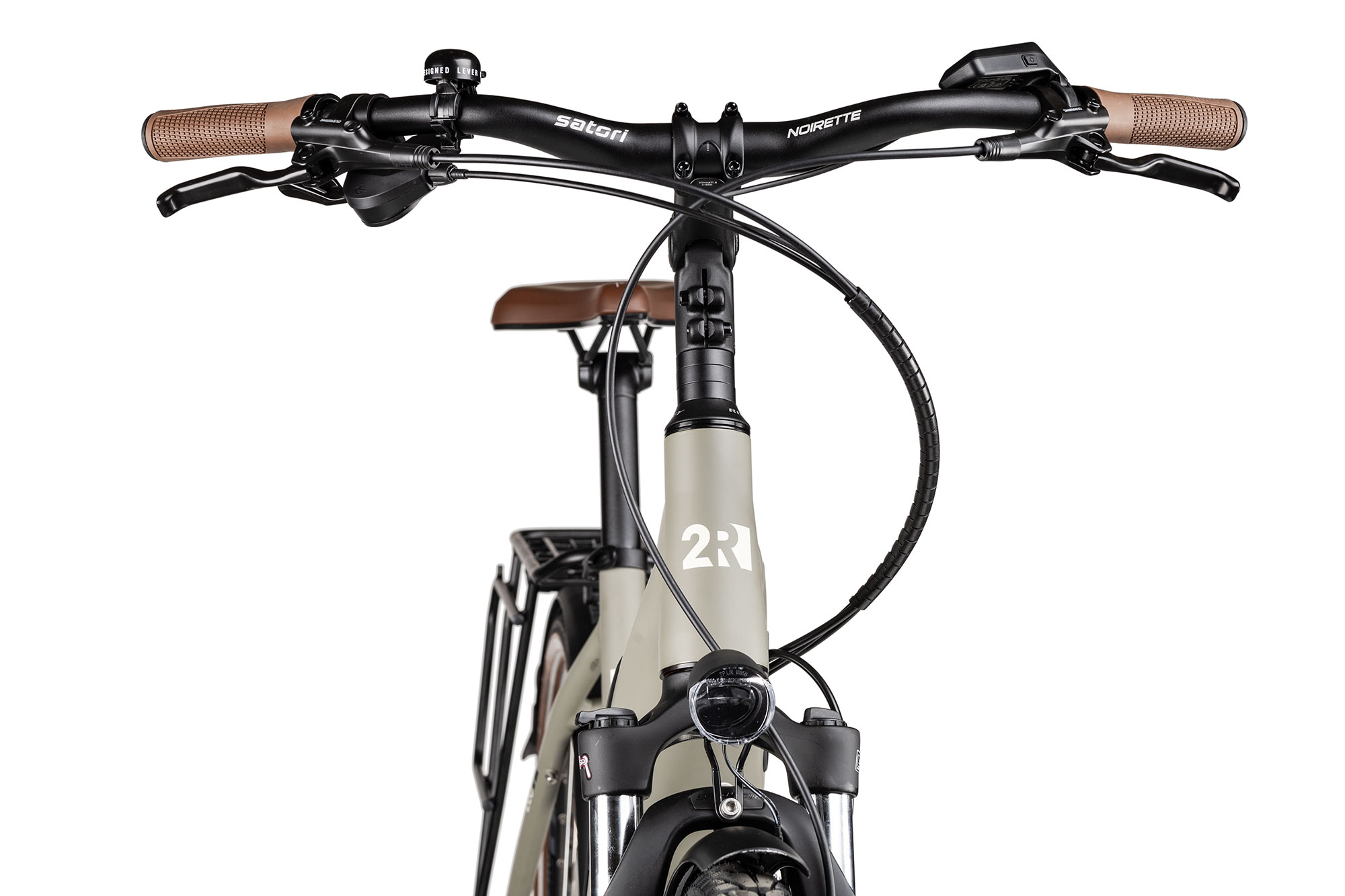 2R Manufaktur ELO 9 Trapez 46 cm | moosgrau matt/perlweiß