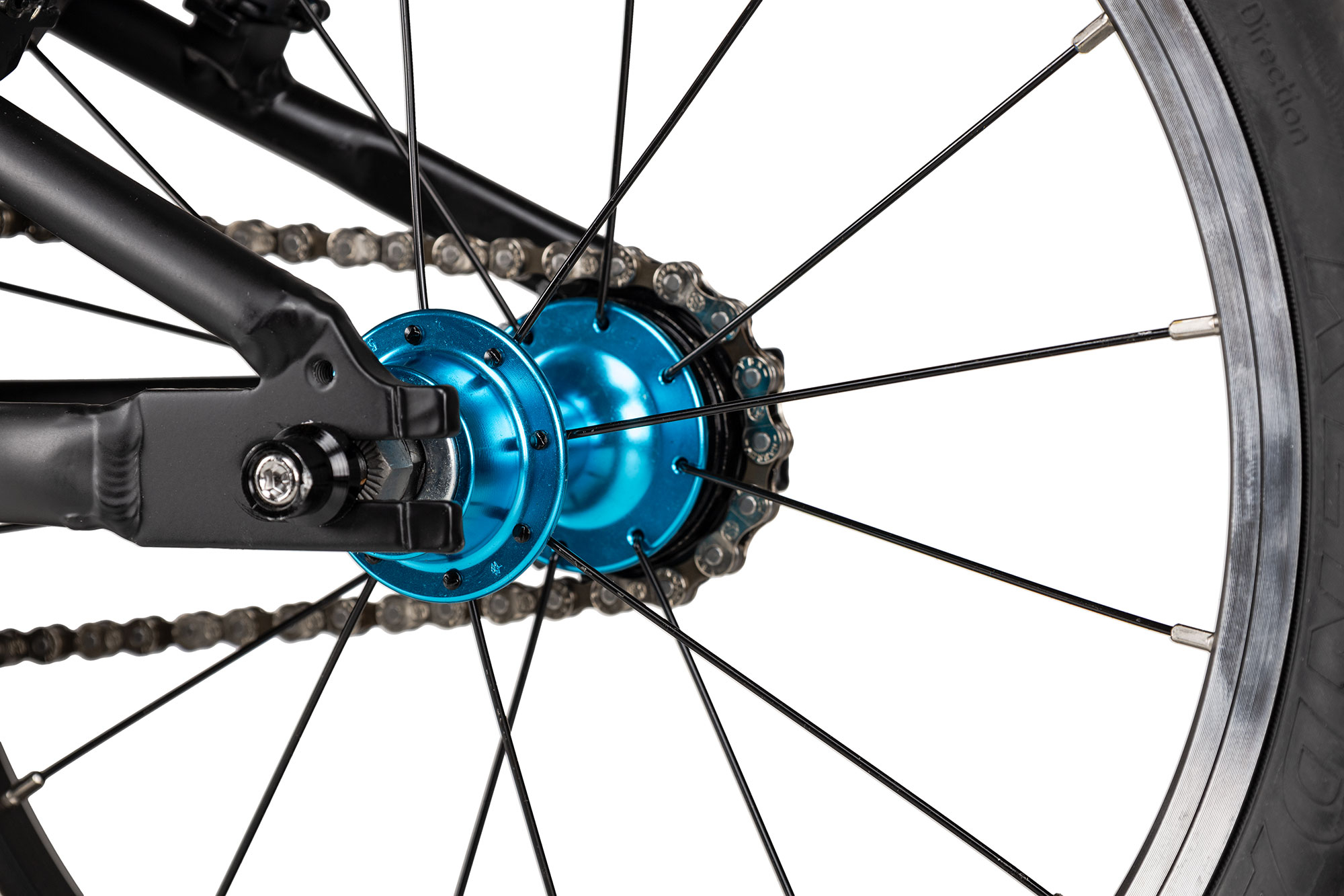 KUbikes 16S MTB 18 cm | schwarz/laser blue