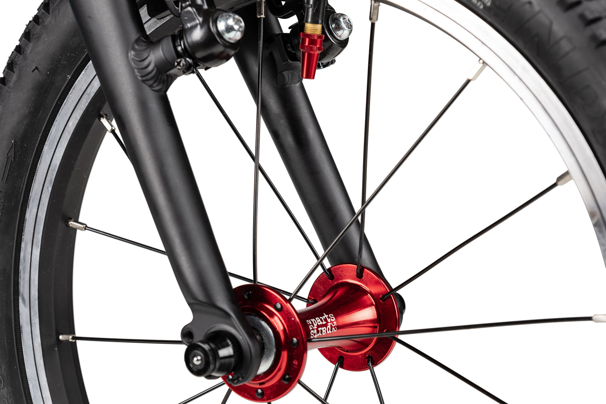 KUbikes 16S MTB 18 cm | türkis glitter/laser red