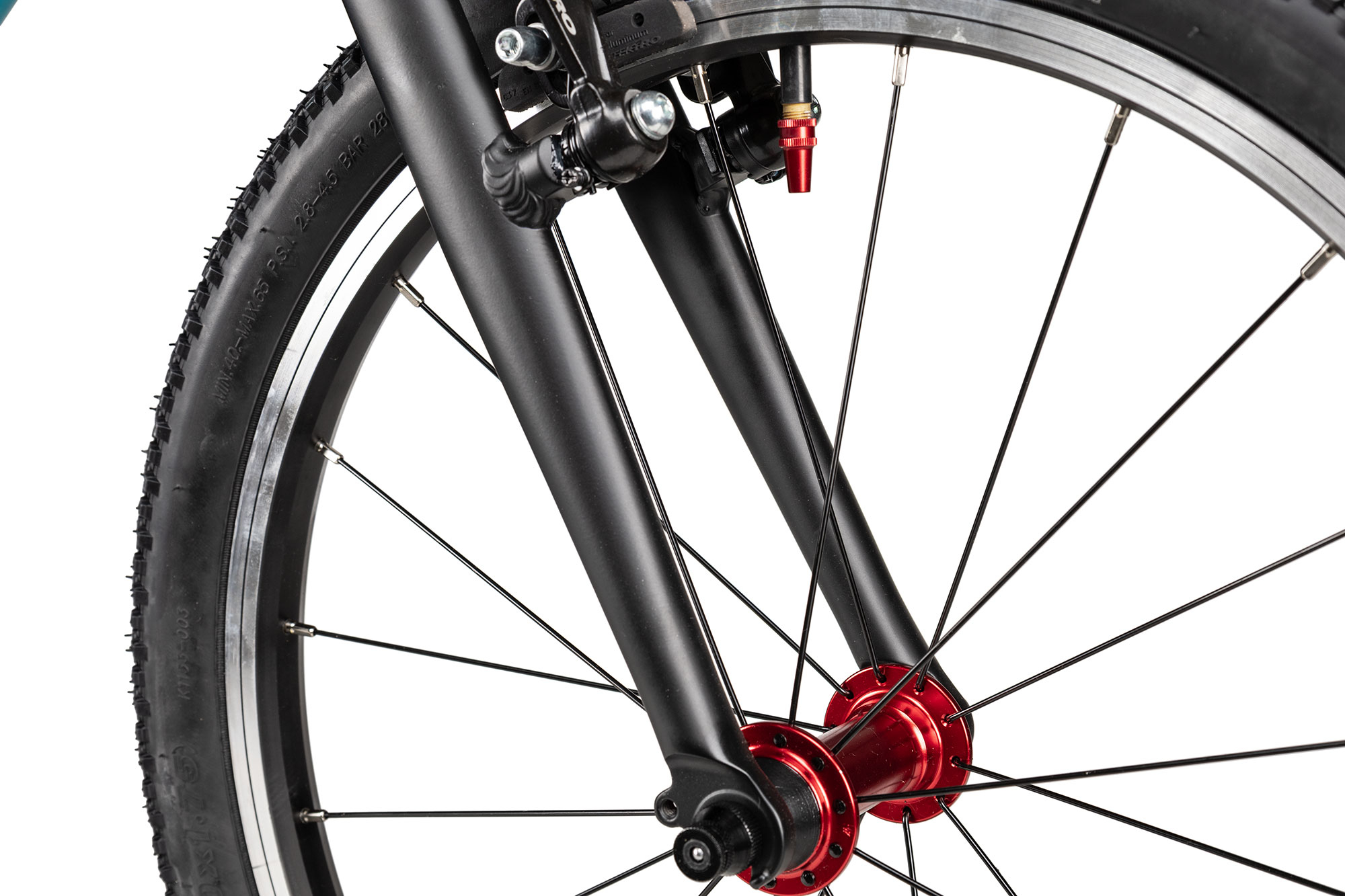KUbikes 20 MTB 26 cm | türkis glitter/laser red